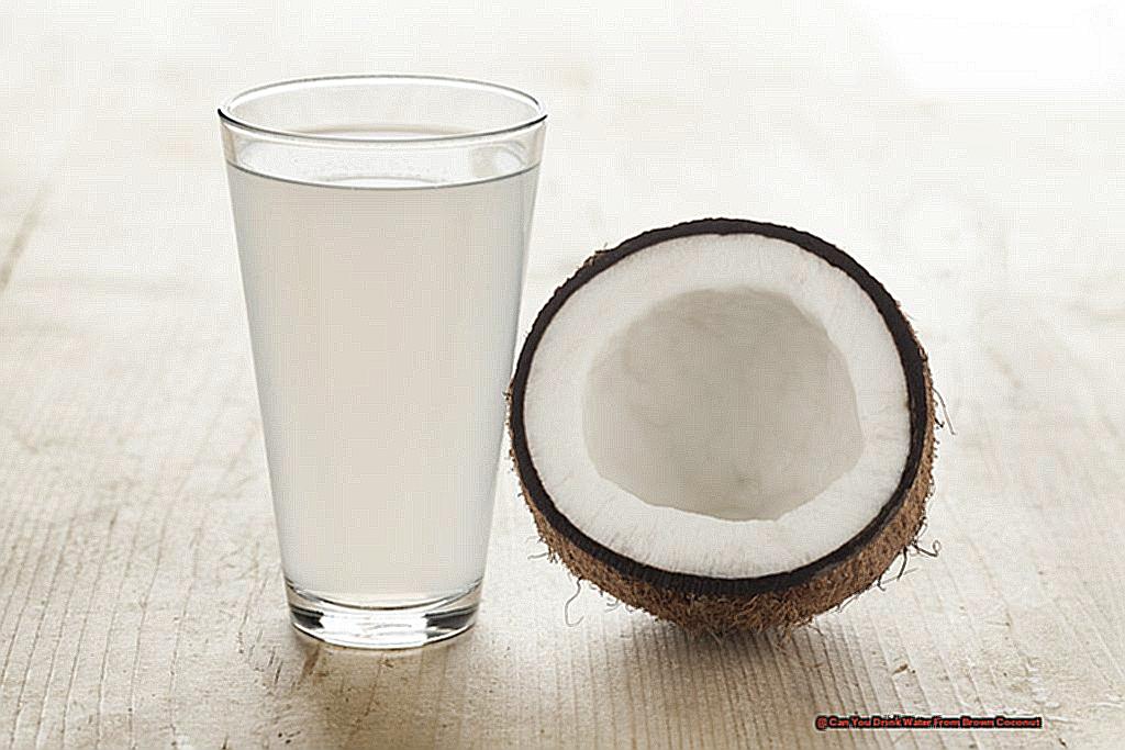 Can You Drink Water From Brown Coconut-3